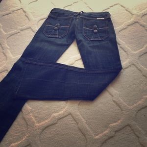 Frankie B dark faded denim jean size 0